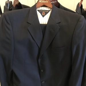 Tommy Hilfiger pin stripe navy blue suit